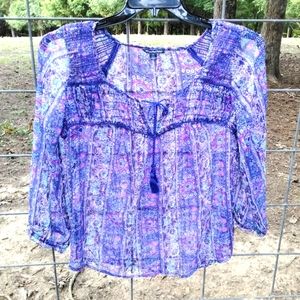 Women's Sheer American Eagle Outfitters Sheer Top L